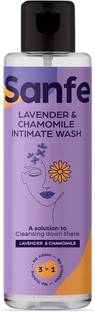 Sanfe Natural Intimate Wash, 3 in 1 - No Odour, No Itching, No Irritation - Lavender & Chamomile Intimate Wash