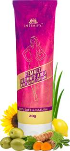 INTIMIFY Intimate Natural Skin Lightening & Brightening Cream for Body, Bikini and Sensitive Areas, Skin Whitening Cream Contains Green Tea, Glutathione & Vitamin B5