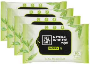 Pee Safe Natural Intimate Wipes for Women - Intimate Wipes