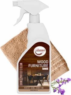 JusGro Shine Renew Spray | Polisher & Conditioner (250 ml) For Furniture And Laminates Wood Varnish