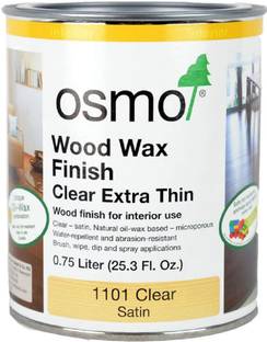 Osmo wax Finish Extra clear Thin 1101 Clear Wood Varnish