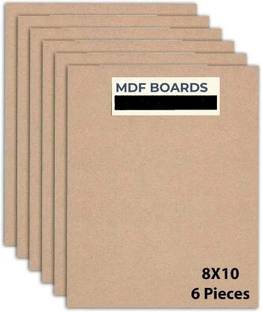BHUKESHA [101] 8" X 10" Mdf Board Pack of 6 Pine Wood Veneer