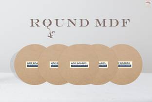 VARIETY 4 " ROUND MDF PACK OF 6 Cherry Wood Veneer
