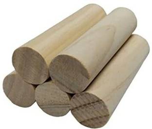 Bibox Pine Wood Rod Cylinders Pack of 25(10cm x 1.5cm) Art & Craft, Decoration Pine Wood Veneer