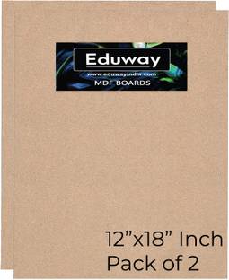 Eduway 12"x18" Mdf Board Sheet For Art & Craft Pack of 2 Ash Japanese Wood Veneer