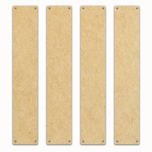 Nn Craft MDF Blank Cutouts Hangings Rectangular for DIY Craft -Set of 4 pcs. with 4 Holes Pine Wood Veneer
