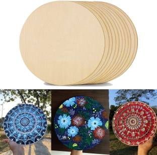 Bikri Kendra Round Circle_13 MDF 2.5mm Thickness MDF Boards for Art and Craft, P Wood Veneer Pine Wood Veneer