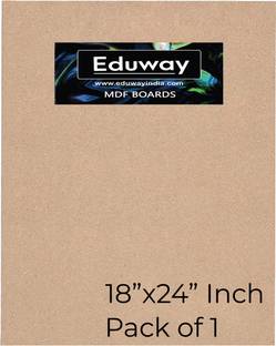 Eduway 18"x24" Mdf Board Sheet For Art & Craft Pack of 1 Ash Japanese Wood Veneer