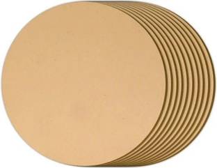 StarLaser 12 inch Round Circle MDF 2.5mm Thickness MDF Boards for Art and Craft, Painting Pine Wood Veneer