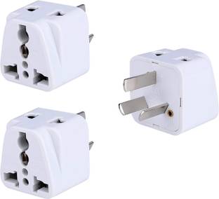 MX Universal Socket Plug (Type I) MX3434D (Pack of 3) Worldwide Adaptor