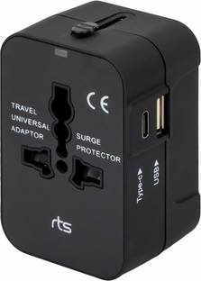 Jihaan Type C(USB C)And USB A Universal Travel Adapter All in One Adapter Worldwide Adaptor