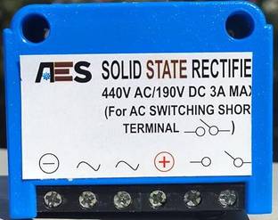 AES Solid State Rectifier 3AMP | Converts 440V AC to 190V DC | AC to Dc Converter Worldwide Adaptor