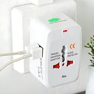 Rewop Universal All in One Worldwide Adapter Power Converters with Dual USB Worldwide Adaptor