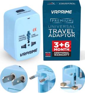 VRPRIME Universal Adapter Travel 150+ Countries Premium Quality with Additional Warranty Worldwide Adaptor