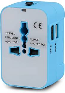 Jihaan High Speed Wall Charger Dual USB Universal Travel adapter International Adapter Worldwide Adaptor