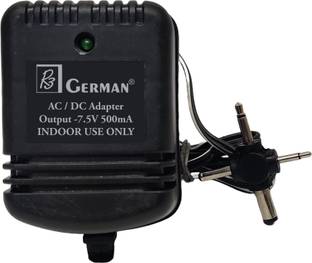 R3 GERMAN 7.5V 500mA 4 Pin AC/DC Adapter for Battery Operating Equipment Worldwide Adaptor