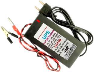 CyberSupreme 12 Volt Battery Charger Power Supply 12V 2A Power Adaptor with Clip Charger Worldwide Adaptor