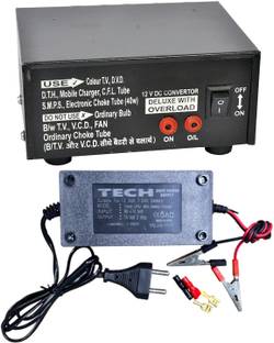 BALRAMA 500 VA 12v DC to AC Converter with UPS Battery Charger 12 Volt DC to AC Solar Converter Solar Compatible Modified Sine Wave Inverter