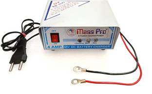 Mass Pro 12V Multipurpose Battery Charger With Auto Cut Off & Overcharge Protection SMPS Worldwide Adaptor