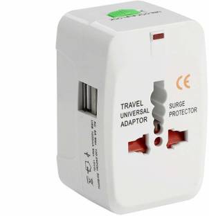 THE GREEN CHAPTER Universal Adapter Worldwide Travel Adapter with Built in Dual USB Charger Worldwide Adaptor