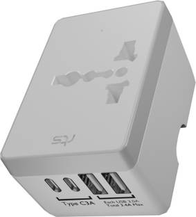 Jihaan 2 Type C 244 + All in One Universal Travel adapters Worldwide Adaptor