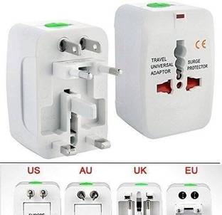 GENSUNG Universal World Wide Travel Charger Adapter Plug, White Worldwide Adaptor