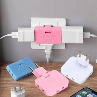 Vcart 3 in 1 Adapter | Wireless Rotatable Adaptor | Mini Slim Wireless Outlet Adapter Worldwide Adaptor