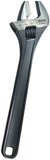 TATA AGRICO Adjustable Wrench, 10 Inches, 250 Mm, Silver Single Sided Pipe Wrench