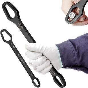 keskriva Double Ended 3-17mm & 8-22mm Range - All-in-One Screws, Nuts, and More Tightening Adjustable Torx Spanner Wrench Tools for Various Screws and Nuts Double Sided T Type Wrench