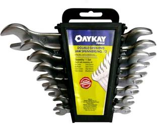 Oaykay 1536.8-Double Double Open Jaw Spanners No. 12 Double Sided Open End Wrench