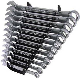 AVARA Multipurpose Tool Kit Set Long Combination Spanner Set With Heavy Rigid 10 Inch Pipe Jaw Wrench Double Sided Combination Wrench