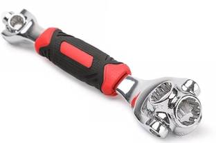 Fulkiza Universal Tiger Key Multi Socket Wrench AA-12, 48 in 1 Double Sided Tiger Wrench Multi-Function Socket Wrench 48 Tools in One with 360 Degree Rotating Head Double Sided Combination Wrench