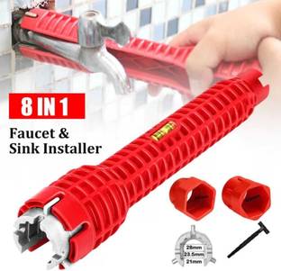 SHMART MULTIFUNCTION SINK WRENCH 8 IN1 MULTIFUNCTION SINK WRENCH 8 IN1 Double Sided Open End Wrench