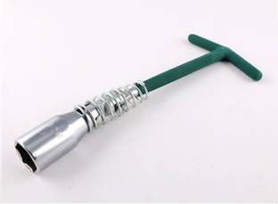 GSK Cut Spark Plug Socket Wrench T Shape Universal Joint 360 Degree Swivel Removal Tool T Type Spark Plug Socket Single Sided T Type Wrench
