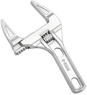 uptodatetools Adjustable Wrench 6-68mm Opening Movable Plate Steel Aluminum Alloy Quick Small Short Handle Sanitary Single Sided Pipe Wrench