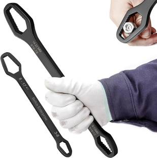 VATTU Set of 2 Universal Torx Wrench double head Spanner, Adjustable Hand Tool Double Sided Open End Wrench