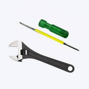 Walkers WKCB183M1 Multi-Function 10 inch Adjustable Wrench Spanner with 2in1 Screwdriver WKCB183M1 Multi-Function 10 inch Adjustable Wrench Spanner with 2in1 Screwdriver Single Sided Open End Wrench