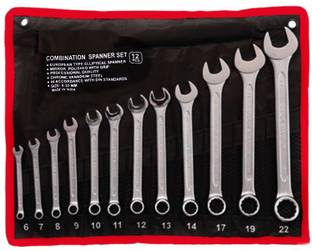 manvi Combination Spanner Set 6mm To 22 mm ,12-Piece Combination Spanner Set 6mm To 22 mm ,12-Piece Double Sided Combination Wrench