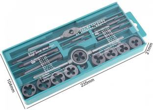 AS TOOL CENTER 20pcs/lot Tap and Die Set with Thread Plugs Taps Small Tap Twisted Hand Tools Single Sided Combination Wrench