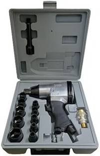 Implemental 17PC/Set 1/2" Air Impact Wrench Kit Rattle for Gun Socket Tool Set 17PC 1/2" Air Impact Wrench Socket Tool Kit Double Sided Speed Wrench