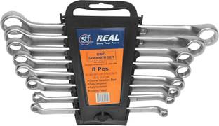 REALstf Ring Spanners 8 pcs. Ring Spanners and Plier Double Sided Box End Wrench