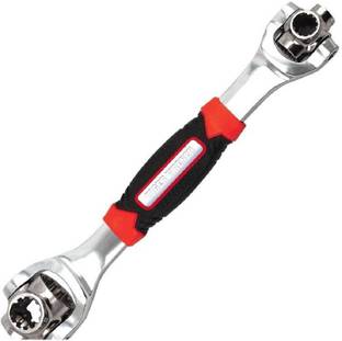 MOOZICO Socket Wrench 48-in-1 Universal Wrench Torx 360 Degree 6-Point Multifunction Socket Wrench 48-in-1 Universal Wrench Spanner Handy Wrench Spline Bolts Torx 360 Degree 6-Point Tiger Wrench Car Hand Tools Double Sided Rachet Wrench