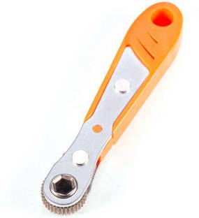 AASONS Hex Ratchet Spanner 1/4inch Mini Quick Release Socket Tools Ratcheting Wrench Driver for Small Spaces Tight Spots EDC Tool with 36 Teeth Single Sided Rachet Wrench