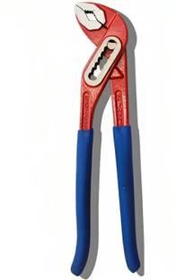 ZIODIC Steel Slim Water Joint Curve Pump Plier 10'' Inch with Anti-Corrosion Properties Hardened and Tempered 10 inch Adjustable Venus Water Pump Plier Slip Joint Plier Single Sided Pipe Wrench
