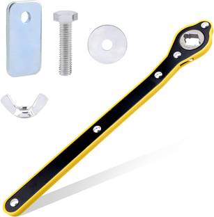 ORTIZA Tool Universal Jack Wrench Nut Wrench for Car, SUV, Van, Car Repair Tool 2 in 1 Auto Jack Ratchet Wrench with Long Handle Labor-Saving, Ratchet Wrench Double Sided Rachet Wrench