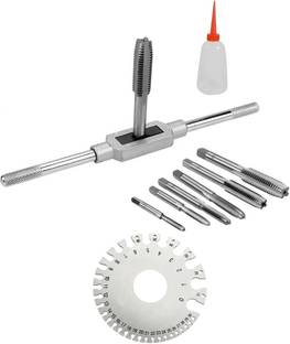 Digital Craft 8Pc Tap Set,Hand Gloves,Cutting Oil,Rounde Wire Gauge Single Sided Speciality