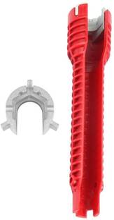 AS TOOL CENTER Faucet And Sink Installer Multi tool Pipe Wrench ideal for the reparing and assembly of sink, faucet and water heater Single Sided Pipe Wrench