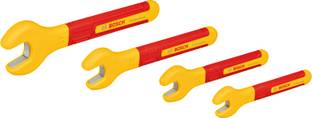 BOSCH 1600A02NE8 VDE Open-End Spanner Set 4pc 8/10/13/17mm Certified up to 1000v Insulated, simple, convenient Single Sided Open End Wrench