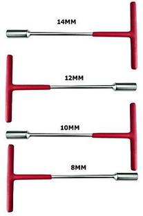 WhiteArcade T Spanner Combo (8 mm, 10mm, 12mm, 14 mm) || T spanner Hex Tool Kit Set || T-Type Handle Goti Socket Wrench pana For Home, Garage and Office || Single Sided T Type Wrench