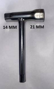 Tools India 14 X 21 Spark Plug Spanner Double Sided Pipe Wrench